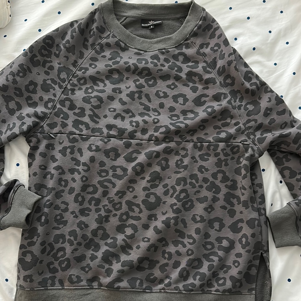 Brand new “nursing” sweatshirt with hidden zippers. Only worn once.